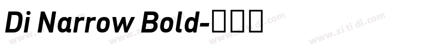 Di Narrow Bold字体转换